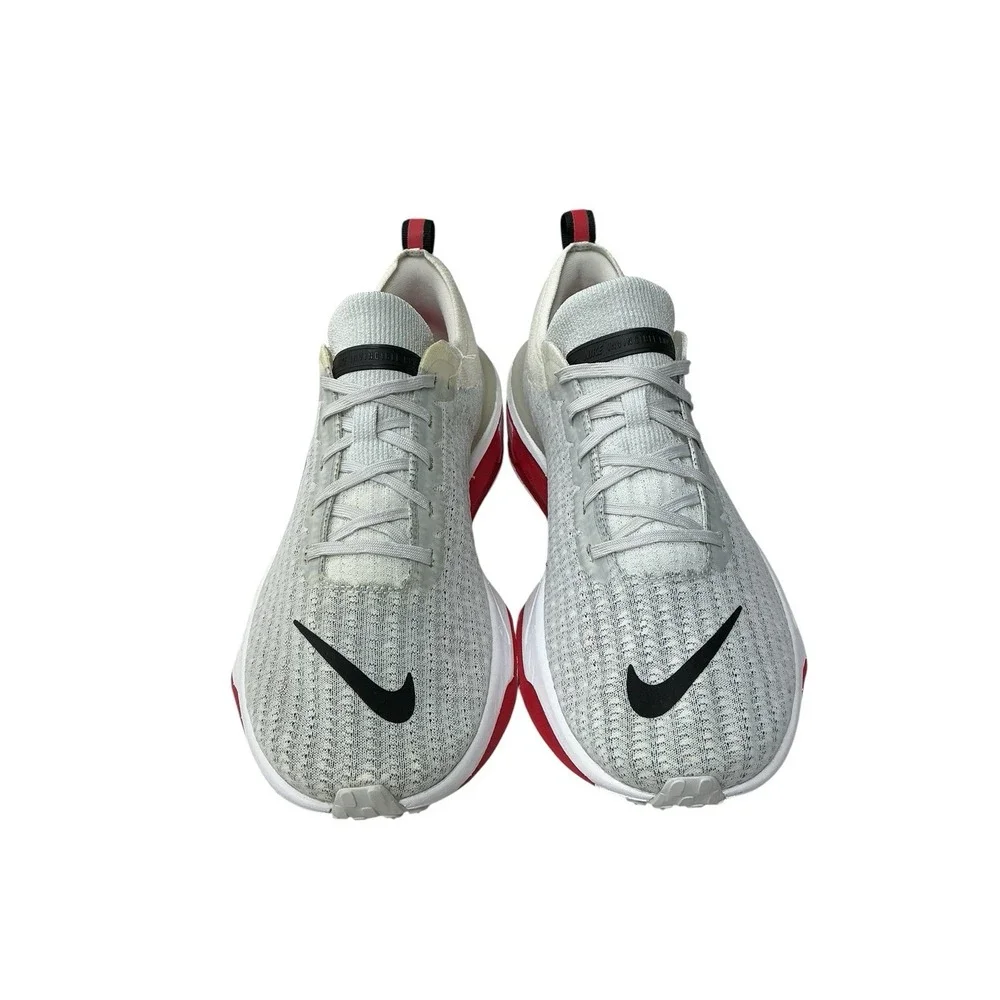 Nike Invincible 3 – Size 10 Men Running Shoe Grey White Fire Red NEW With Defect